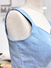 Denim Daze- Blue Sleeveless Blouse