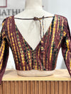 Zuri - Brown 3/4th Sleeve Blouse