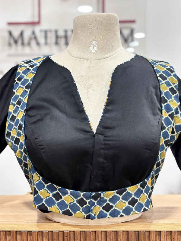 Urvi- Black/Blue Koti Blouse