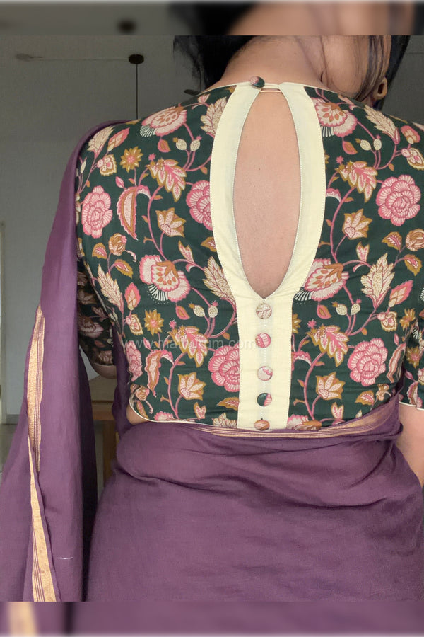 Parijatham- Green Blouse