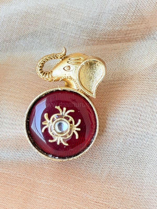 IBHA - Maroon Earring