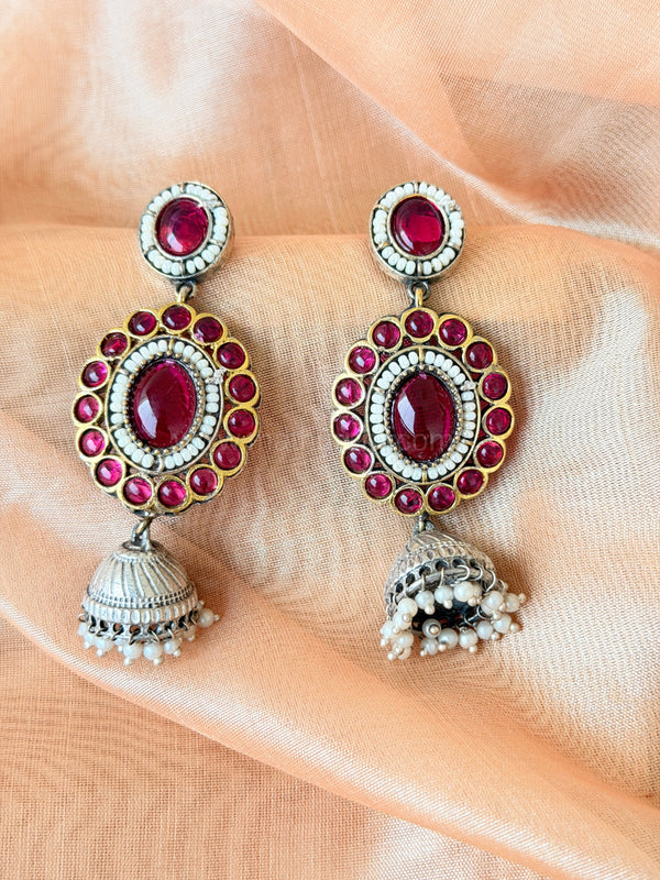 KADHAMBAM- Pink Earring