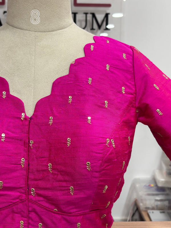 Tamara- Pink Zardosi Blouse