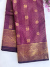 Meenakshi - Wine Kattam Kanchi Cotton Saree