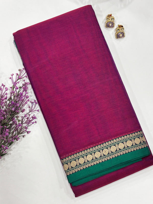 Kayal- Majenta/Green Narayanpet Saree