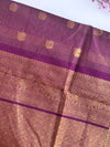 Meenakshi - Wine Kattam Kanchi Cotton Saree