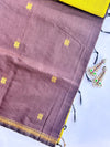 Maheshwari - Brown/Green Maheshwari Silk- Cotton Saree