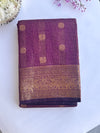 Meenakshi - Wine Kattam Kanchi Cotton Saree
