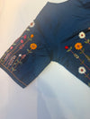 Botanica - Cobalt Blue Embroidery Blouse