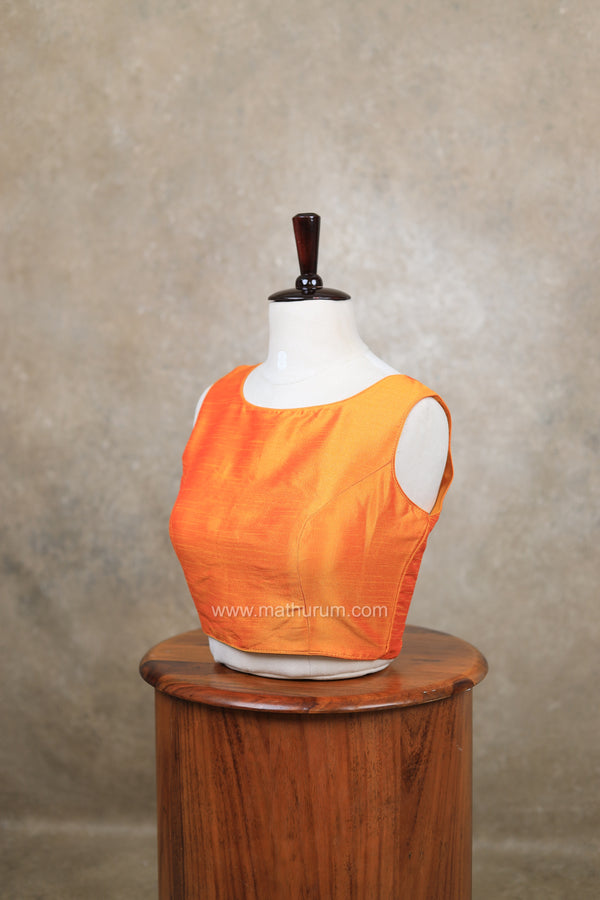 Vaigai- Yellow Blouse (Attachable Sleeves)