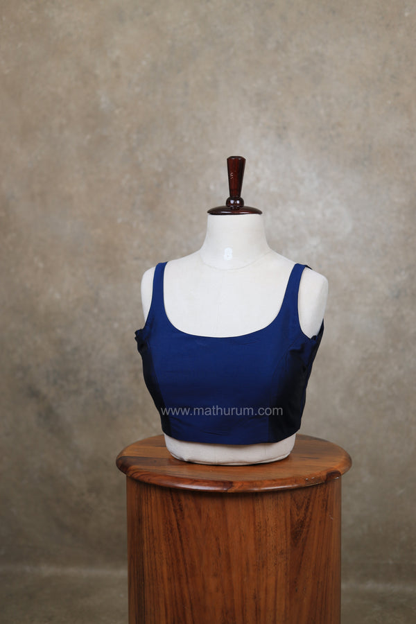 Nayan Plain- Navy Blue Blouse
