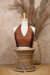 Luna - Brown Blouse Sleeveless