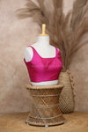 Nayan Plain- Rani Pink Blouse