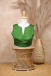 Tessa- Green Sleeveless Blouse