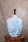 Petals- Ice Blue Blouse (Sleeveless)