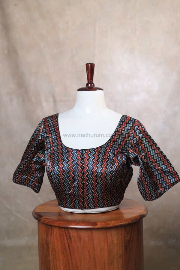 Leher- Black Blouse
