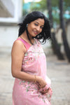 Pearl-Pastel Pink Embroidery Saree
