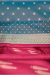 Vriksha-Majenta Semi Soft Silk Saree