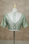 Megalai- Light Green Blouse (Attachable Sleeves)