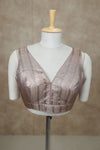 Megalai- Rose Gold Blouse (Attachable Sleeves)