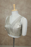 Megalai- Pastel Green Blouse (Attachable Sleeves)