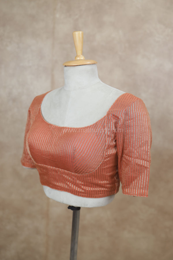 Zyra - Rust Orange Blouse