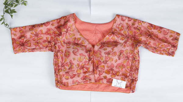 Ziva- Peach Strechable Blouse