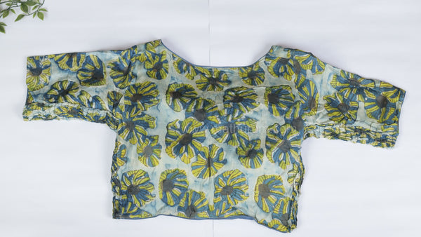 Ziva- Blue Strechable Blouse