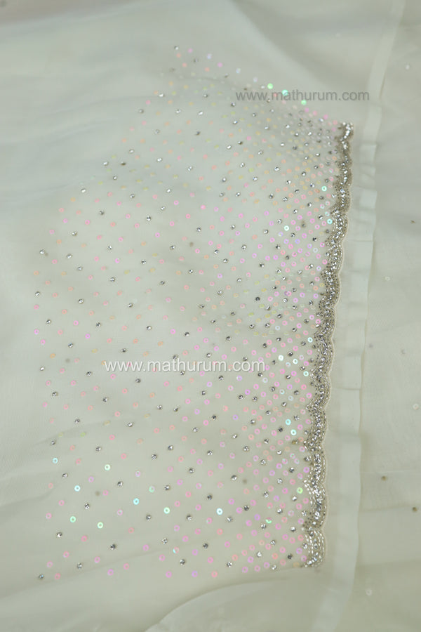 Sugar Rush White - DESIGNER SAREE