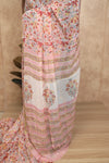 Naksha- Pink Chiffon Saree