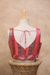 Valli- Multicolour Pink Blouse (Attachable Sleeves)