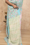 Gulmohar- Sky Blue Georgette Saree