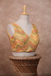 Mogra- Yellow Blouse (Attached Sleeves)