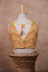 Mogra- Yellow Blouse (Attached Sleeves)