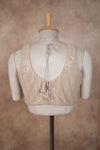 Noor- Beige Blouse (Attached Sleeves)