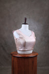Abinaya- Pastel Pink Blouse (Attachable Sleeves)