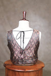 Vaidhegi- Black/pink Blouse (Attachable Sleeves)
