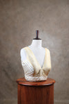 Kundhavai - White Blouse (Attachable Sleeves)