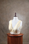 Kundhavai - White Blouse (Attachable Sleeves)