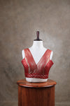 Kundhavai - Light Maroon Blouse (Attachable Sleeves)
