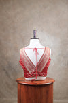 Kundhavai - Light Maroon Blouse (Attachable Sleeves)