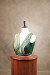 Kundhavai - Dark Green Blouse (Attachable Sleeves)