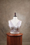 Megalai- Lilac Blouse (Attachable Sleeves)