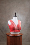 Kundhavai - Red Blouse (Attachable Sleeves)