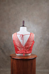 Kundhavai - Red Blouse (Attachable Sleeves)
