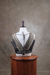 Kundhavai - Black Blouse (Attachable Sleeves)