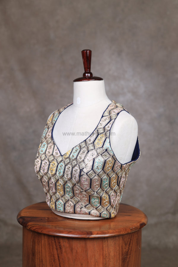 Utsav Blue Blouse