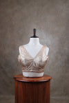 Megalai- Rose Gold Blouse (Attachable Sleeves)