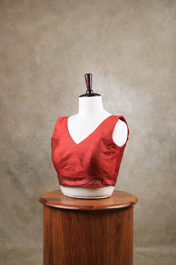 Rangeela- Maroon Blouse (Attachable Sleeves)
