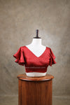 Hiya- Maroon Blouse